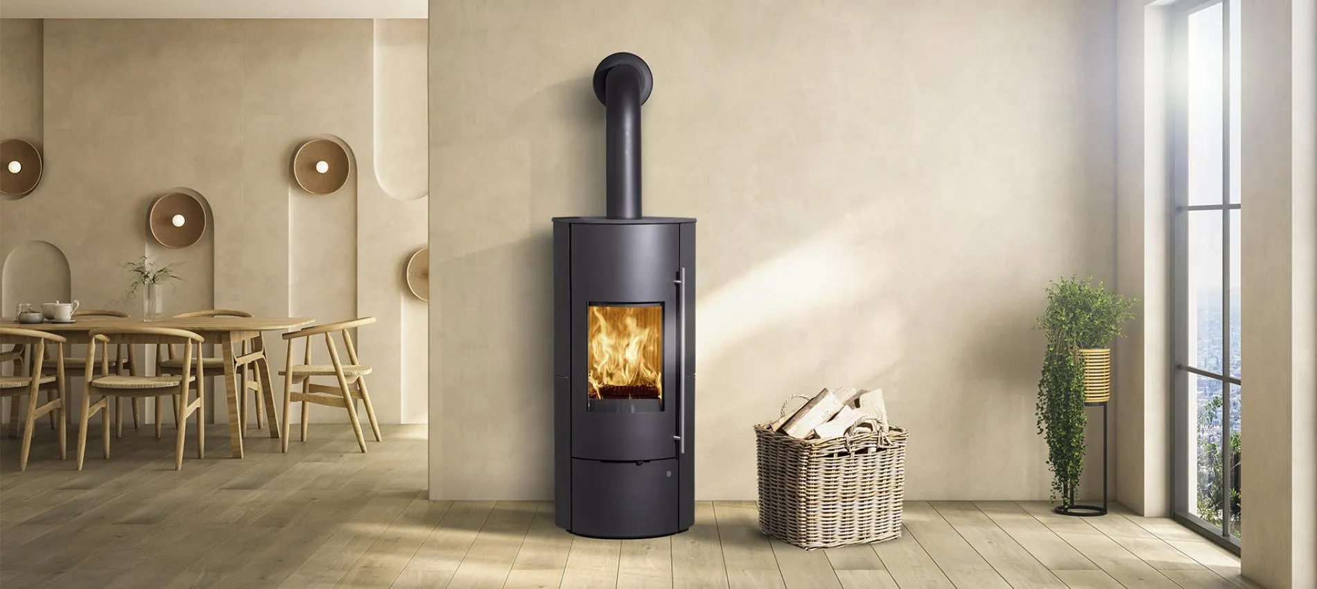 Wasserführender Kamin, Tolima Aqua II – Stahl