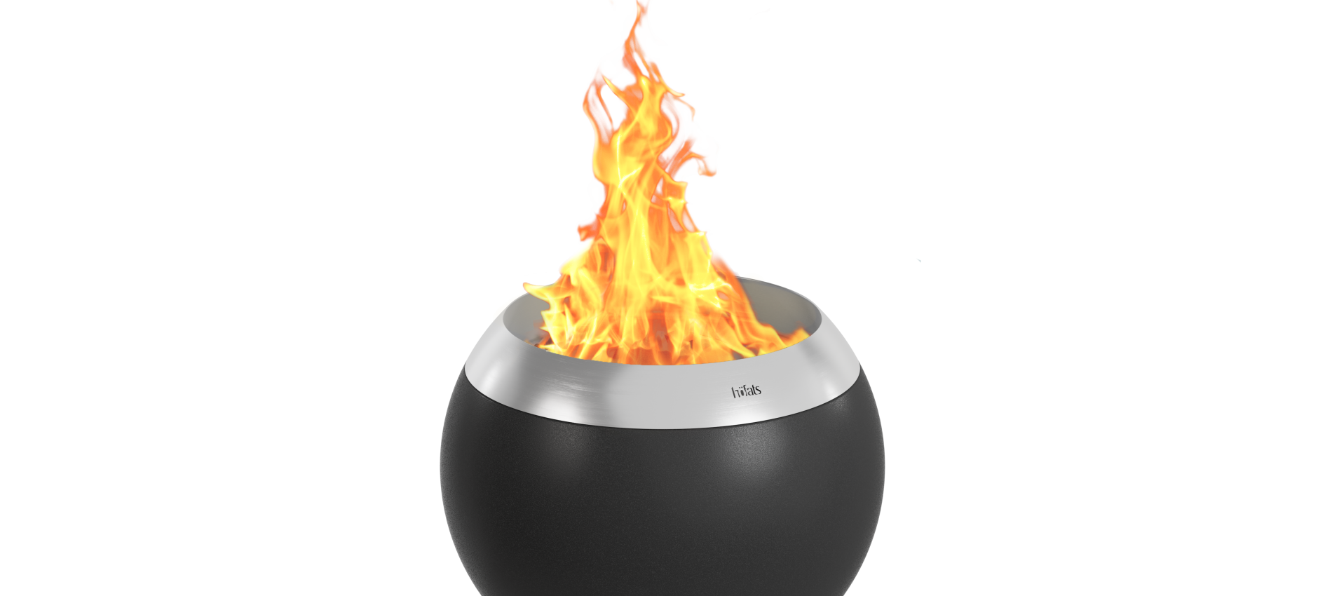 MOON 45 Feuerschale mit niedrigem Fuß
